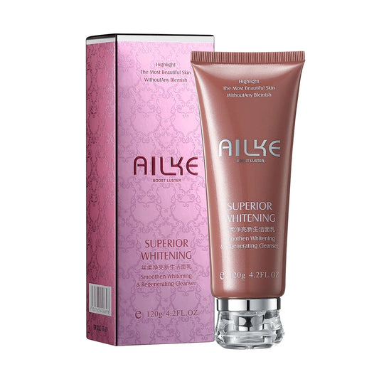 AILKE Rose Facial Cleanser, Women Brightening Moisturizing Cleaning Cleaner, Hydrating, Reduce Blemish, For All Skin Types