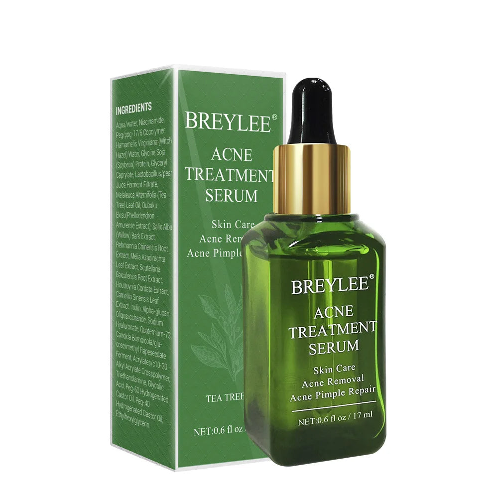 BREYLEE Acne Treatment Set 4pcs Facial Cleanser Toner Serum Cream Skin care