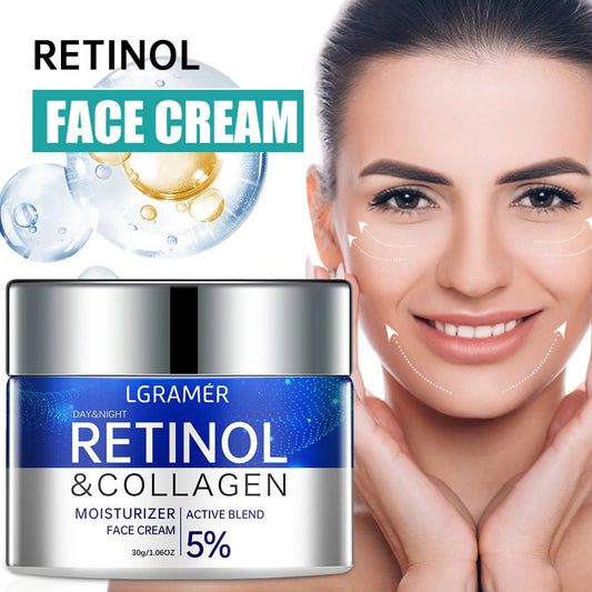 Retinol Wrinkle Removing Cream Anti Aging Moisturizing Smoothing and