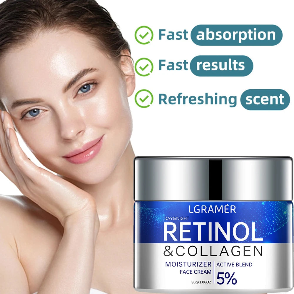 Retinol Wrinkle Removing Cream Anti Aging Moisturizing Smoothing and