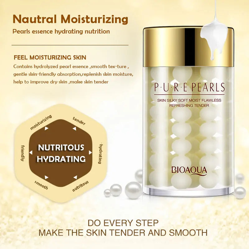 BIOAQUA Pure Pearl Face Cream Moisturizing Skin Firming Hydrating